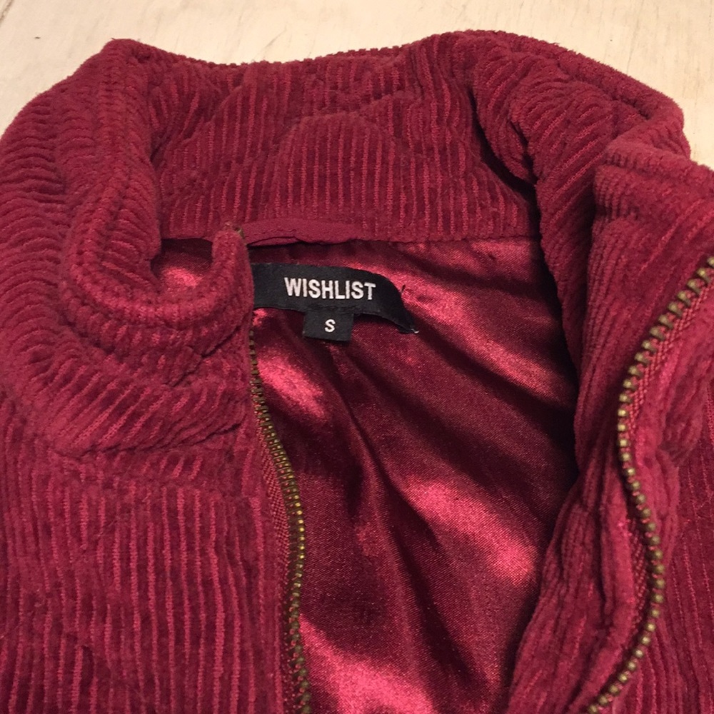 Woman’s Maroon Corduroy Vest